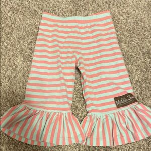 Matilda Jane Pink and Green Striped Pants